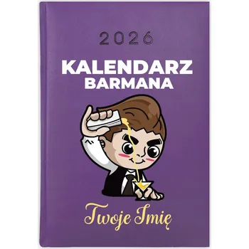 Diář Knihový kalendář 2026 A5 fialový