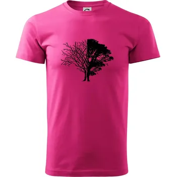 Pánská móda Life And Death tree - Klasické pánské triko vyšší gramáže - M ( Purpurová )