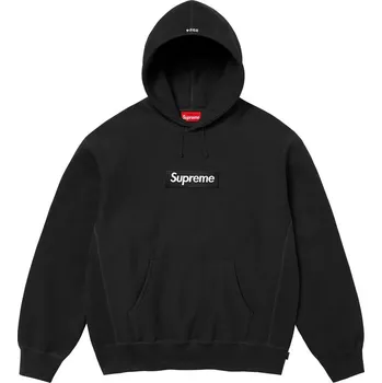 Pánská móda Supreme Box Logo Hooded Sweatshirt Sweatshirt (FW24) Black Velikost: L