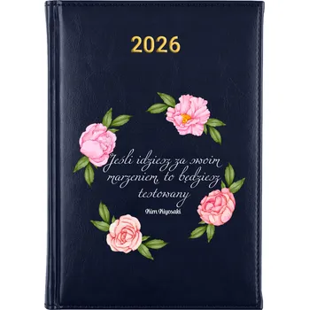 Kalendář Knižkový kalendář 2026 A5 FunnyCase modrý