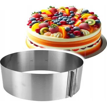 Forma na pečení Forma Nastavitelná páska na dort 16-30 cm s měřítkem VYSOKÁ 12 cm forma na dort