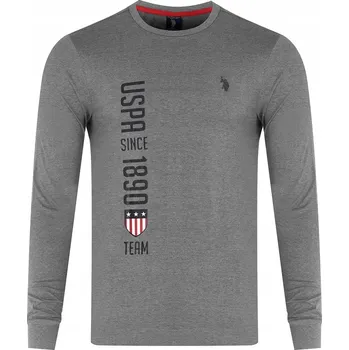 Pánské tričko Pánské tričko s dlouhým rukávem U.S. POLO ASSN. 11C022 Šedé