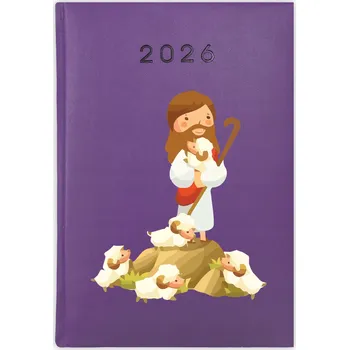 Kalendář Knihový kalendář 2026 A5 fialový