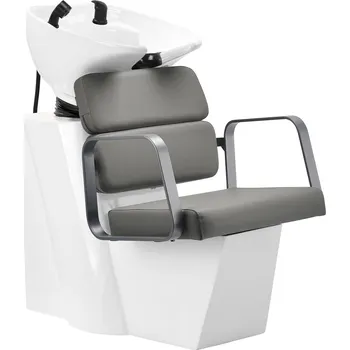 Kadeřnické křeslo Kadeřnický mycí box Gabbiano Porto šedá šedá