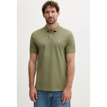 Pánské tričko Bavlněné polo tričko Marc O'Polo tmavomodrá barva B21223053092 91X, vel. XL