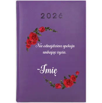 Kalendář Knihový kalendář 2026 A5 fialový