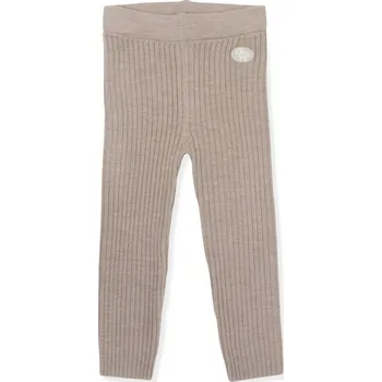 Dětské merino kamaše Classic Rib "Beige" Lillelam VELIKOST: 116/6 let