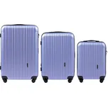 Světle fialová sada cestovních kufrů FLAMINGO 2011, Luggage 3 sets (L,M,S) Wings, Light purple Velikost: Sada kufrů