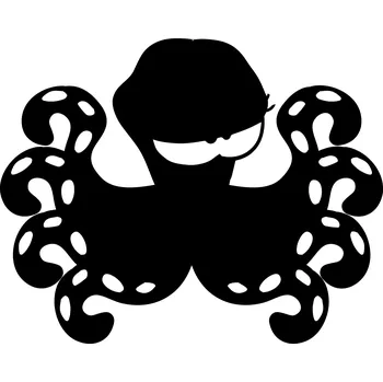 Samolepicí dekorace na vozidlo Samolepka na auto - chobotnice 5t