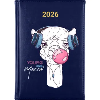 Kalendář Knižní kalendář 2026 A5 modrý