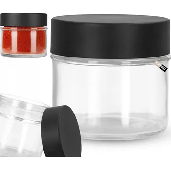 Zavařovací sklenice Skleněná zavařovací sklenice 80 ml na potraviny, koření - malá zavařovací sklenička s víčkem