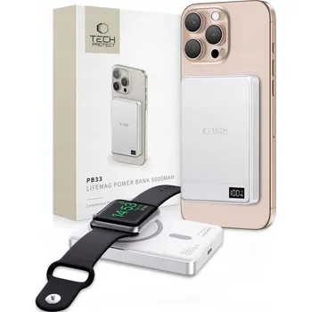 Powerbanka Powerbanka Magsafe 5000 mAh 15W Rychlé Nabíjení pro iPhone/Apple Watch