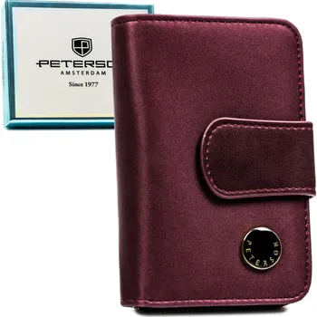 Peněženka Klasická dámská peněženka se zapínáním na zip a druk Barva: Fialová