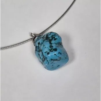 Náhrdelník Náhrdelník na lanku s polodrahokamem - tyrkys 4 (do vyprodání zásob)