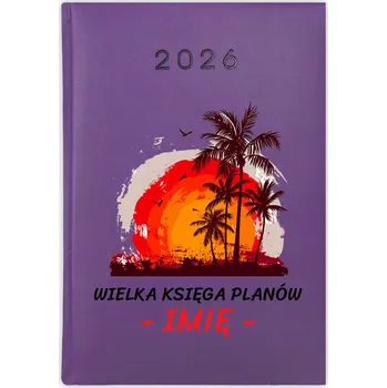 Kalendář Knižní kalendář 2026 A5 FunnyCase fialový