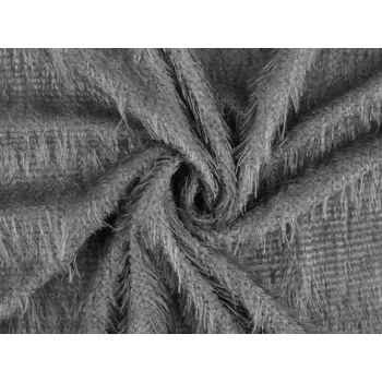 Pletenina s vlasem, barva 3 šedá