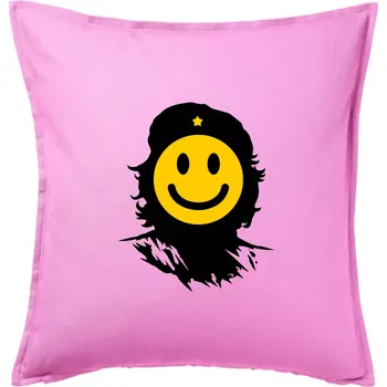 Polštář Che Smiley - Polštář 50x50 - 50x50 - Pouze potah ( Růžová )