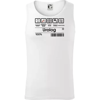 Čárový kód - urolog - Tílko pánské Core - 2XL ( Bílá )