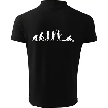 Pánská košile Evoluce curling - Polokošile pánská Pique Polo 203 - 4XL ( Černá )