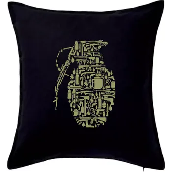 Polštář Granát ikony - Polštář 50x50 - 50x50 - Pouze potah ( Černá )