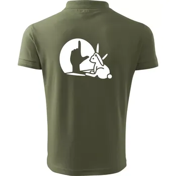 Pánská košile Zajíc stín loser - Polokošile pánská Pique Polo 203 - 4XL ( Khaki )