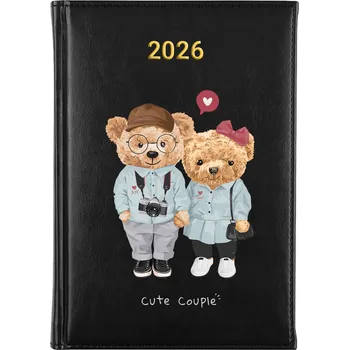 Kalendář Knižkový kalendář 2026 A5 černý