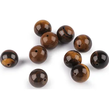 Korálek Tygří oko, minerální korálky Ø14 mm Varianta: tygří oko, Balení: 2 ks