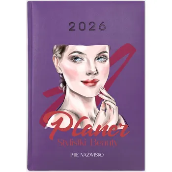 Kalendář Knižkový kalendář 2026 A5 Cute Cups fialový