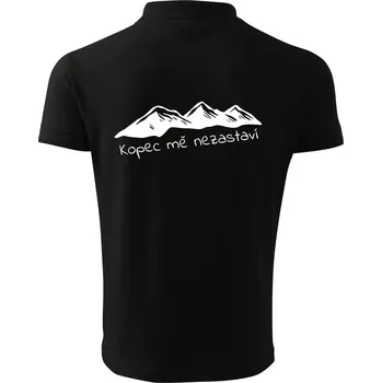 Pánská košile Kopec mě nezastaví - hory - Polokošile pánská Pique Polo 203 - XL ( Černá )