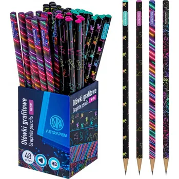 Grafitová tužka Obyčejná HB tužka AstraPEN Neon Cats, stojan, 206023003