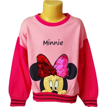 Dívčí mikina Sun City Dívčí mikina MINNIE měnící se flitry přes hlavu Barva: Růžová, Velikost: 104