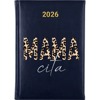 Kalendář Knižkový kalendář 2026 A5 FunnyCase modrý