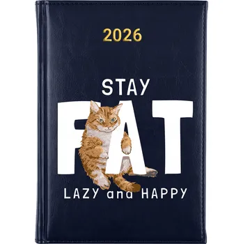 Kalendář Knižkový kalendář 2026 A5 FunnyCase modrý