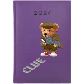 Kalendář Knihový kalendář 2026 A5 fialový