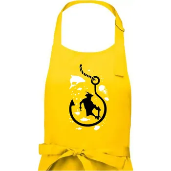 Kuchyňská zástěra Skaterhook - Pánská zástěra na vaření - Univerzální velikost ( Žlutá )