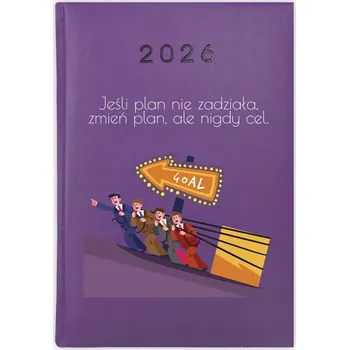 Kalendář Knihový kalendář 2026 A5 fialový