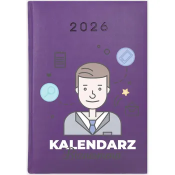 Kalendář Knihový kalendář 2026 A5 fialový