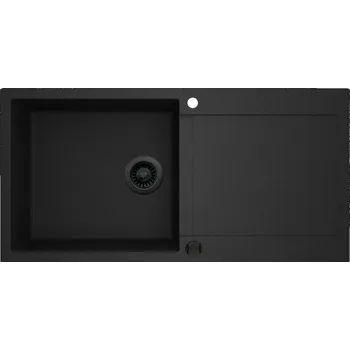 Granitový dřez Granitový dřez Helika TESA PLUS SQT103 černá edice