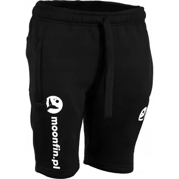Pánské kraťasy Černé krátké teplákové kraťasy Moonfin, velikost L