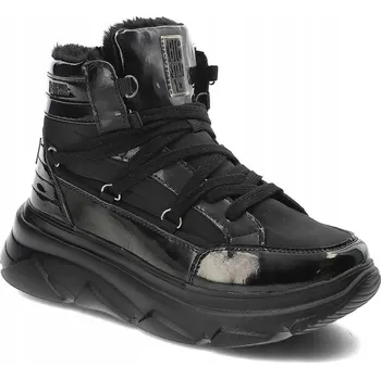 Dívčí sněhule SNĚHULE na platformě černé BIG STAR II274311 37