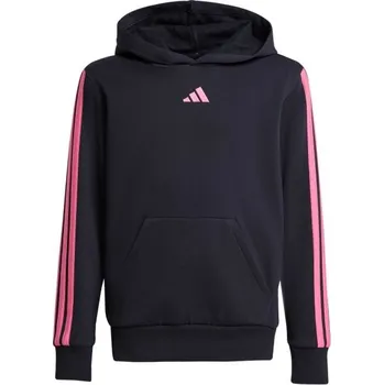 Chlapecká mikina Dětská mikina adidas ESSENTIALS 3- STRIPES 140 Černá, Růžová