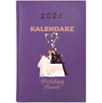 Kalendář Knihový kalendář 2026 A5 fialový