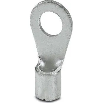 Kabelové oko Phoenix Contact 3240084 kulaté kabelové oko Průřez (max.)=6 mm² Ø otvoru=5.3 mm bez izolace stříbrná 50 ks