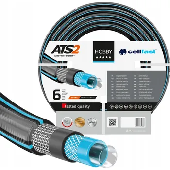 Zavlažování 6-vrstvá zahradní hadice CELLFAST HOBBY ATS2 1/2" 25 m 16-200