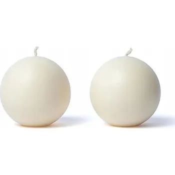 Svíčka Dekorativní svíčka bez vůně Yogi Yogini Naturals 2 ks