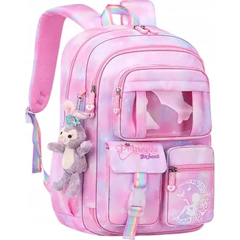 Školní batoh Školní batoh vícekomorový trafiony-zakup růžový