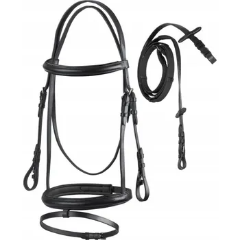 Ohlávka Profarmer.eu ANGLICKÁ KOŽENÁ OHLÁVKA A ANGLICKÉ OTĚŽE 2 (cob)