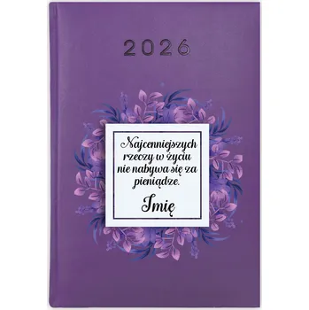 Kalendář Knihový kalendář 2026 A5 fialový