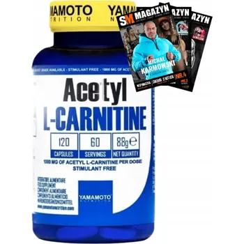 Spalovač tuku YAMAMOTO ACETYL L-KARNITIN 1000 MG 120 KAPSLE