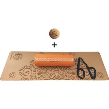 podložka na cvičení SAMARALI Sada na jin jógu - Moon ORANŽOVÁ